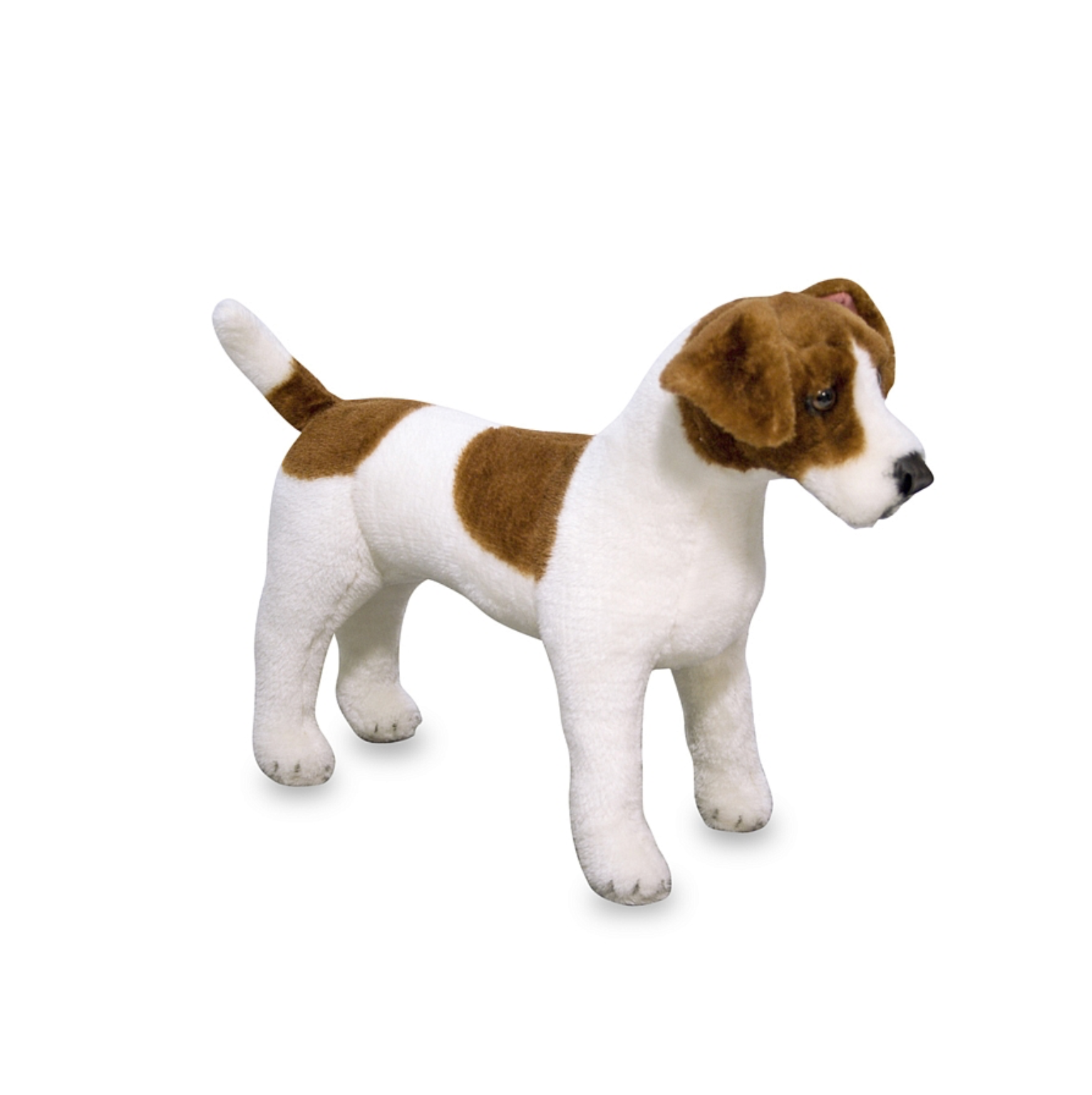 Stuffed Jack Russell Terrier toy for a child in Ukraine