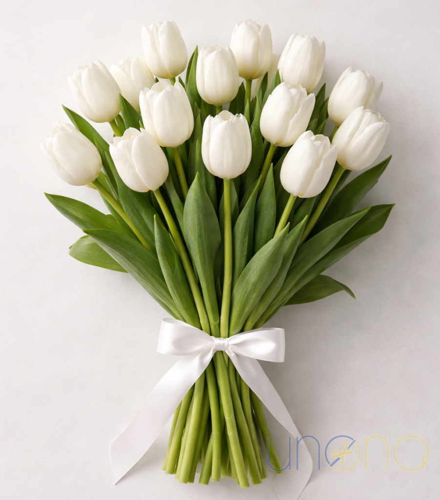 Tempting Tulips Bouquet white Tulips