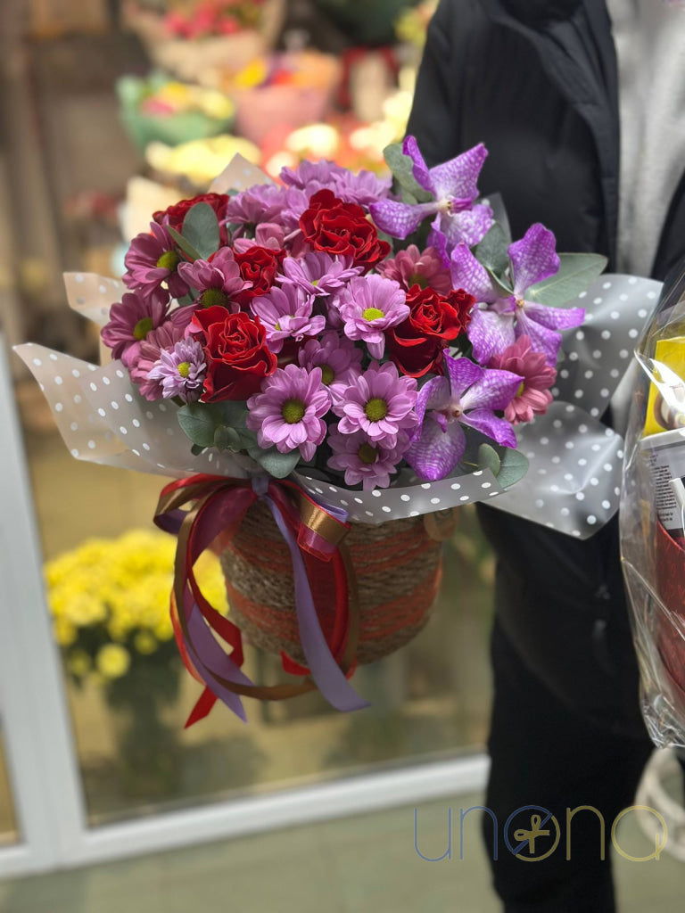 Tender Surprise Bouquet Flowers Delivery in Lviv