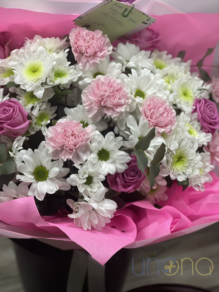 orchid eucalyptus bouquet