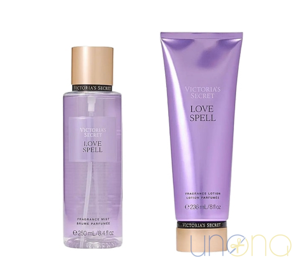 Victoria’s Secret Love Spell Duo Gift Set – Enchanting Fragrance for Every Occasion Large 250 ml +250 ml Victoria Secret