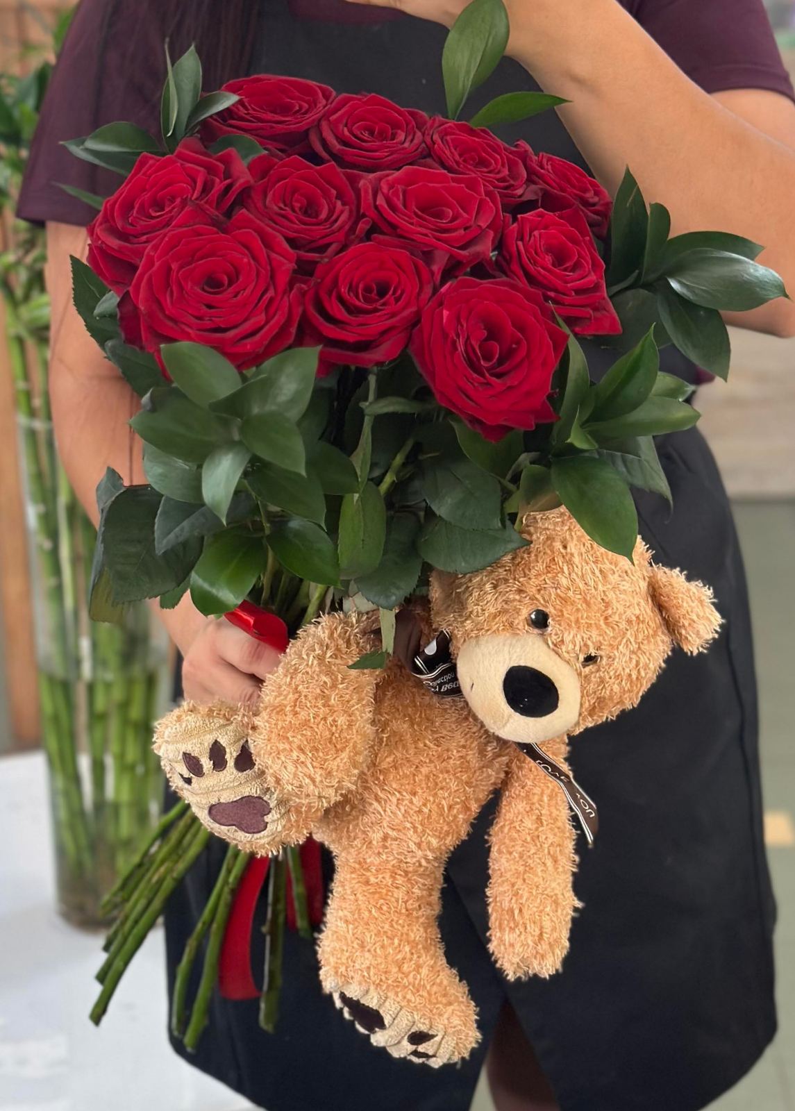 11 Gorgeous Roses and Teddy Bear Delivery in Ukraine