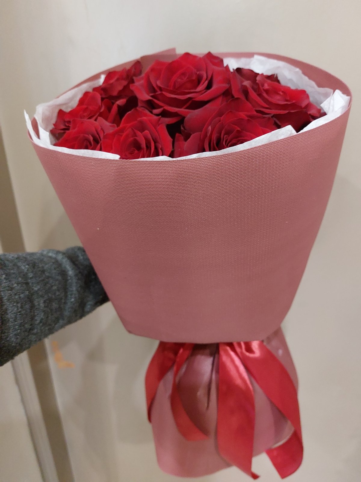 Bouquet de roses "Je t'aime de loin"