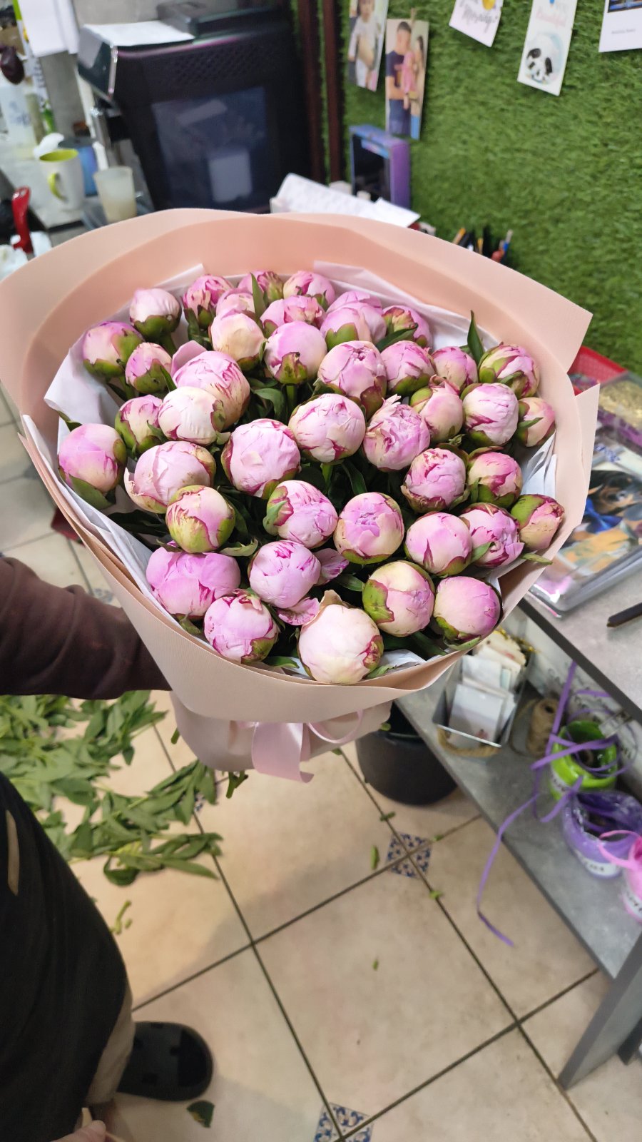 For My Love Bouquet – 49 Peonies