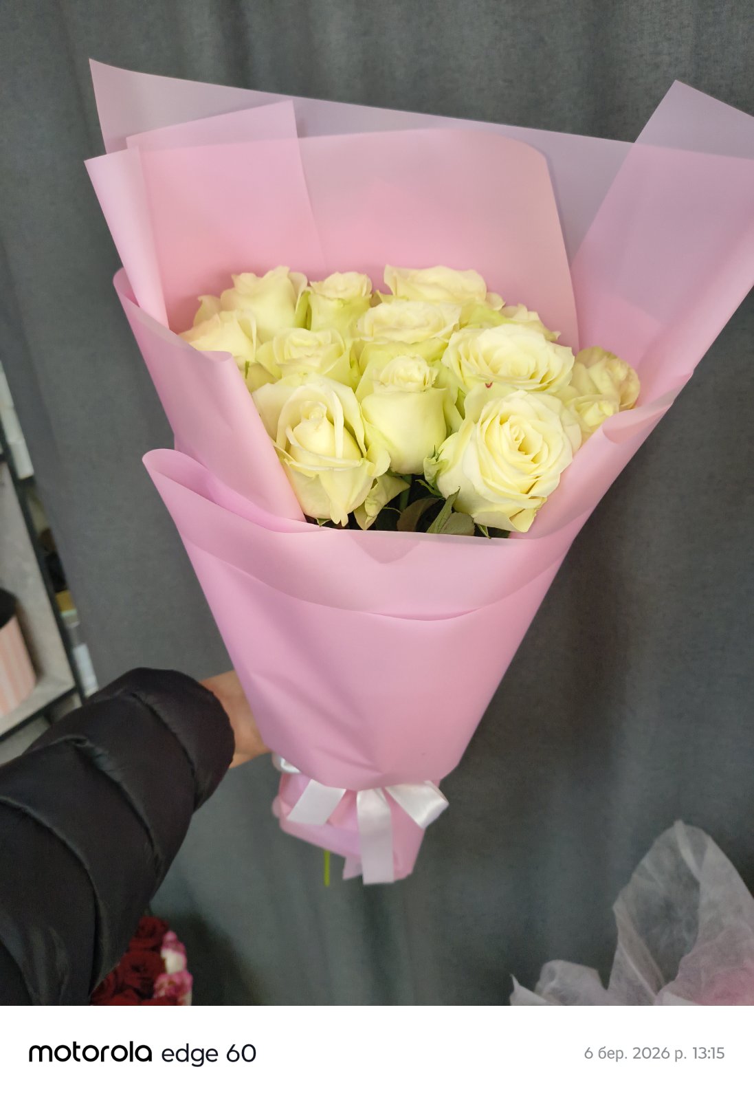 Bouquet de roses tendre beauté
