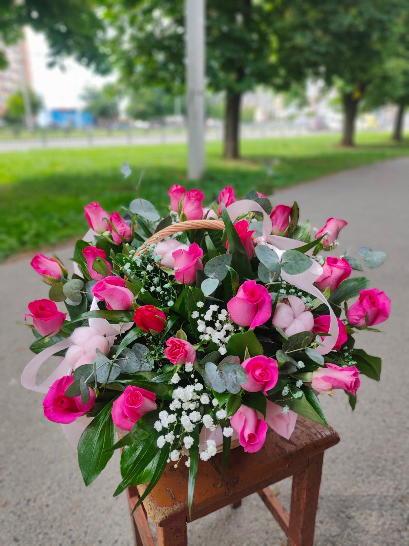 Romantic Flower Basket