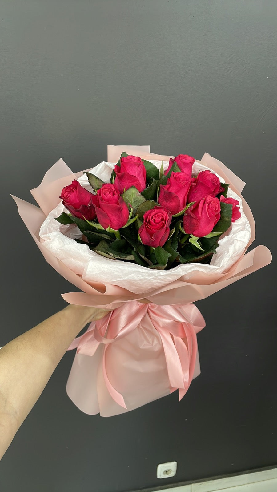 I Love You From Afar – 9 Roses Bouquet Delivery in Ukraine