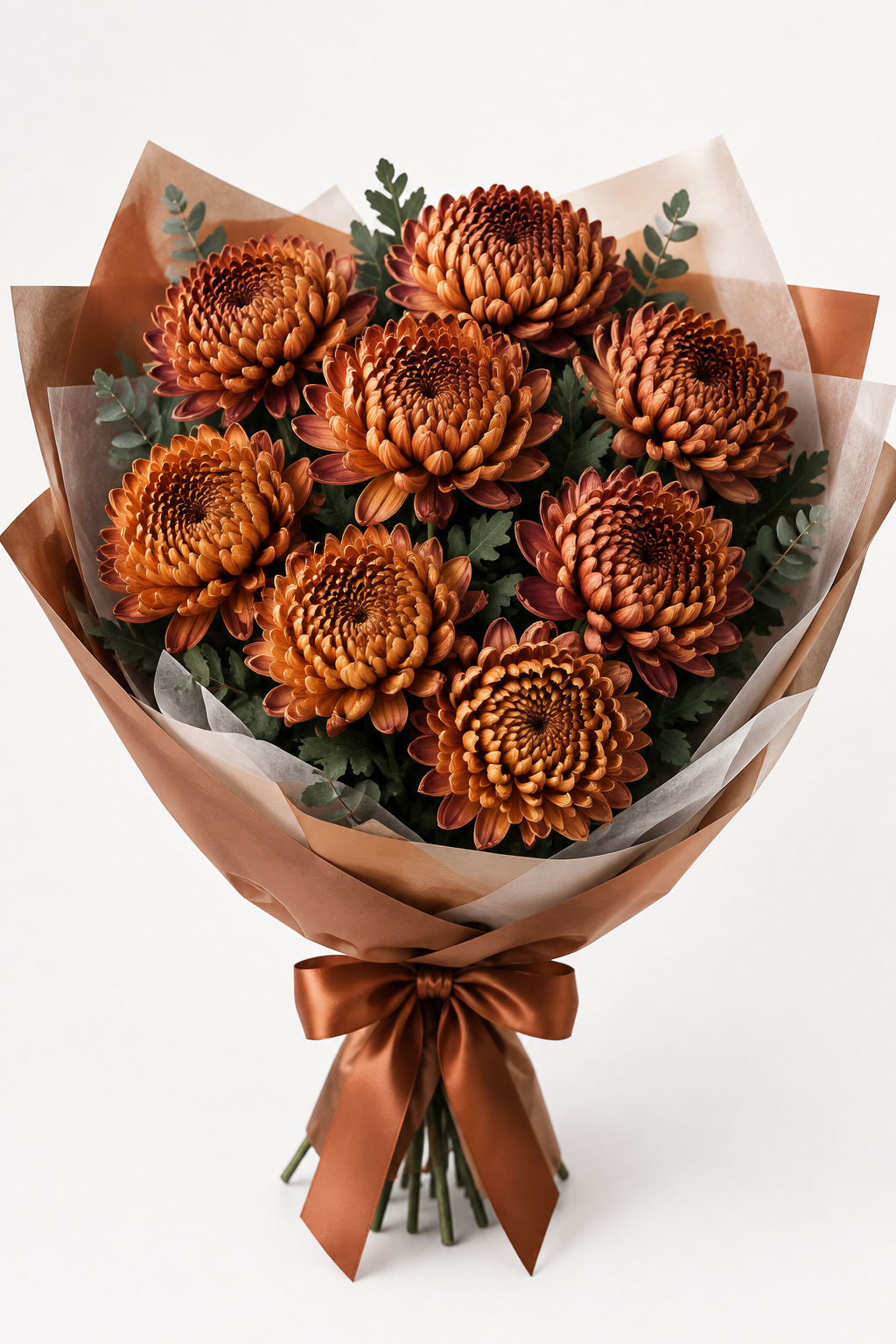 Vienna Copper Chrysanthemum Bouquet