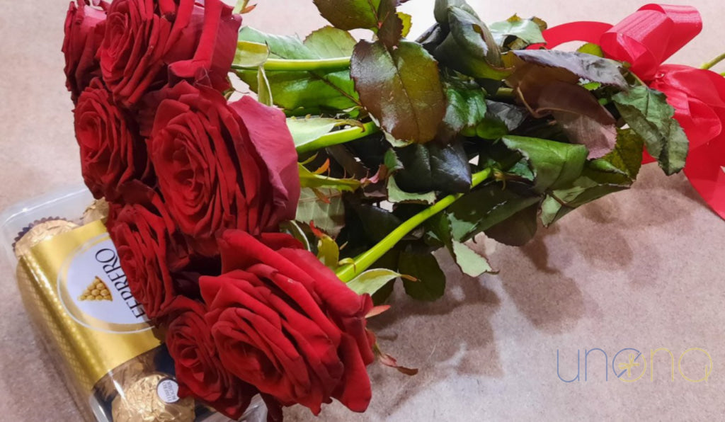 Send Roses and Ferrero Chocolates to Ukraine