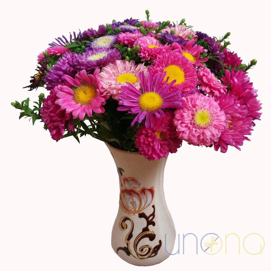 A Little Dream Bouquet – 29 pink asters for delivery in Ukraine