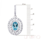 Affinity Silver Pendant with Blue Topaz Stone | Ukraine Gift Delivery.