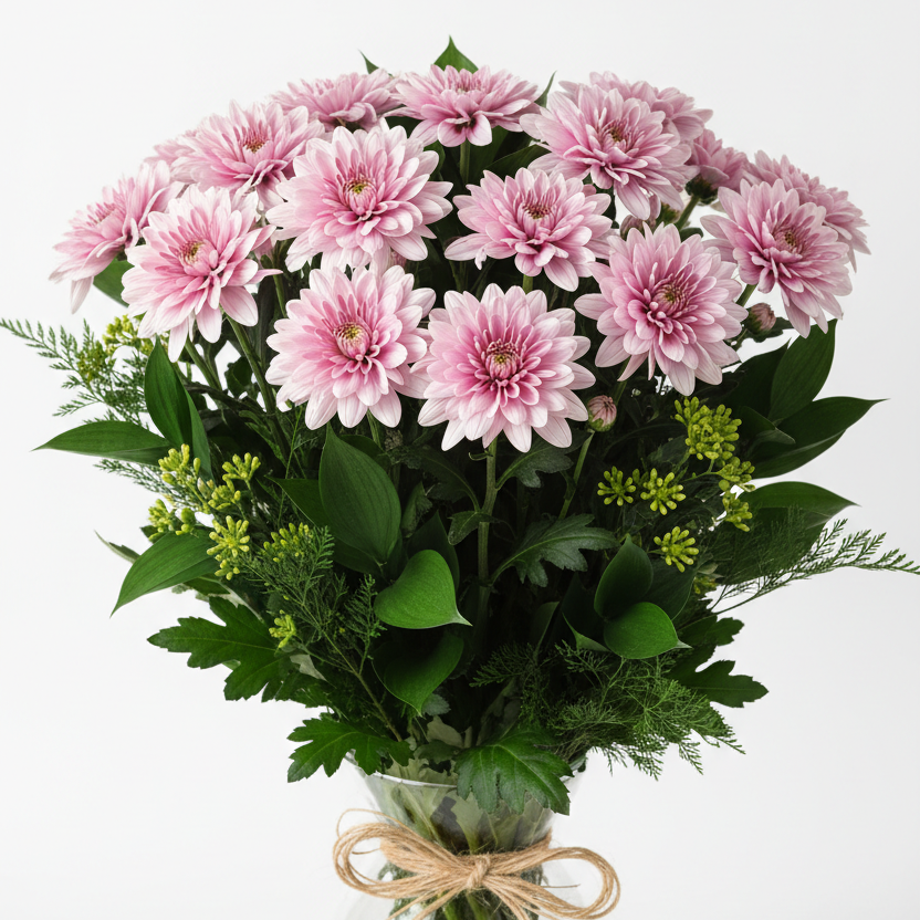 Pink Chrysanthemum Bouquet Delivery in Ukraine