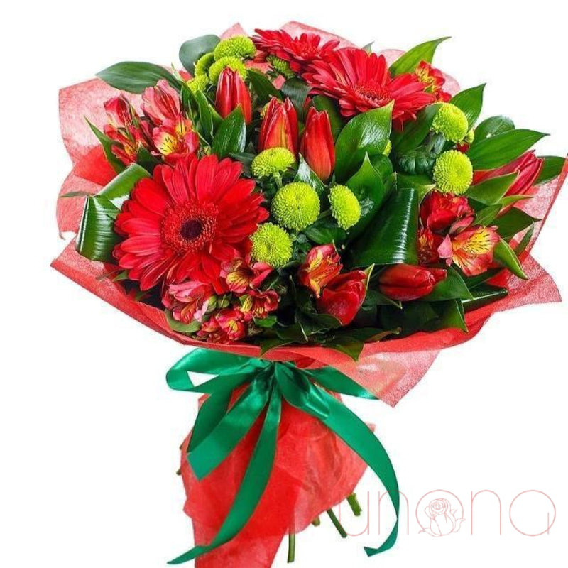 Allurements of Red Bouquet | Ukraine Gift Delivery.