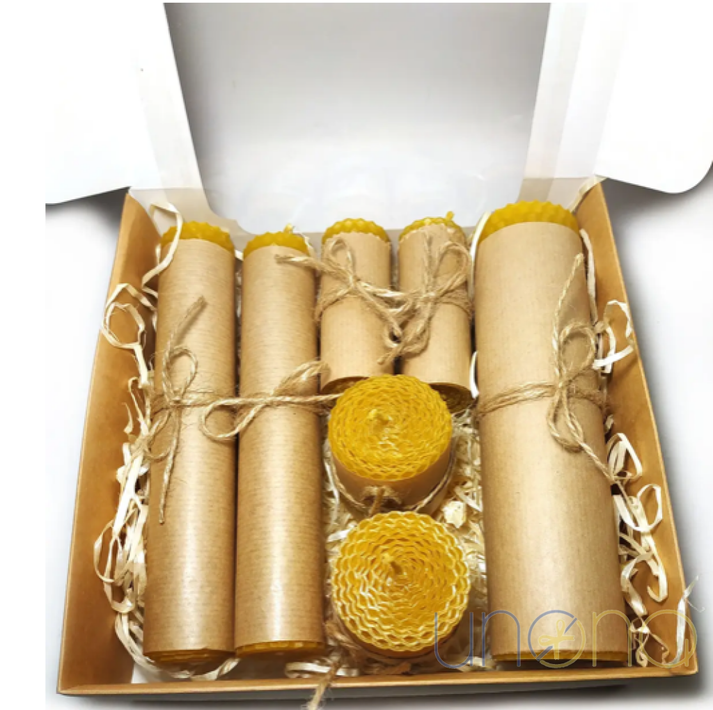 Beeswax Candle Set Gift Baskets