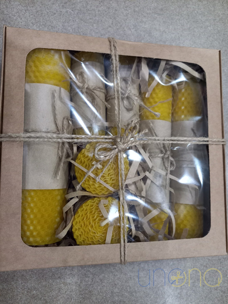 Beeswax Candle Set Gift Baskets