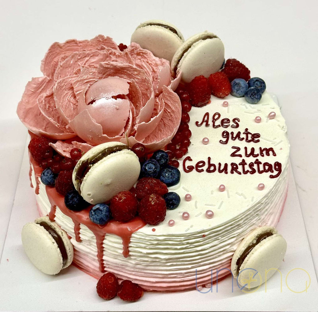 Delicious birthday cake gift for him delivered in Ukraine