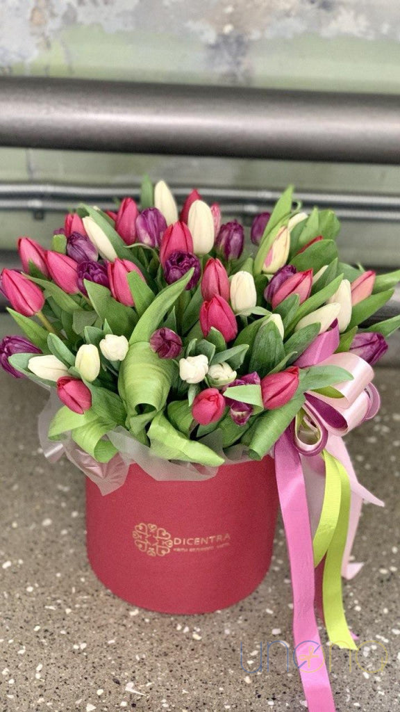 Box of Tulips Beauty Queen | Ukraine Gift Delivery.