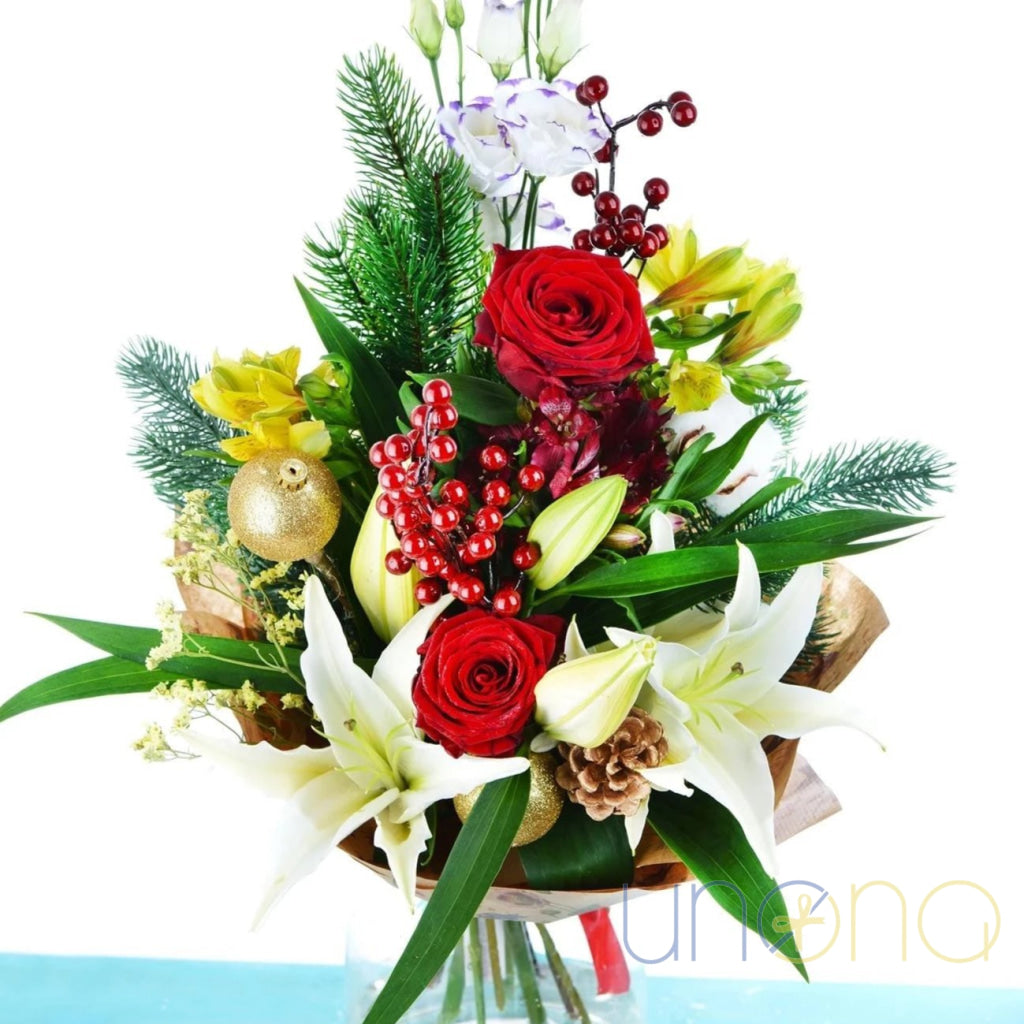Bright Christmas Bouquet | Ukraine Gift Delivery.