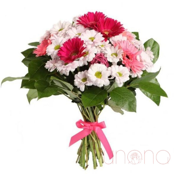 Bright Gerberas and Chrysanthemums Bouquet | Ukraine Gift Delivery.