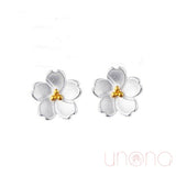 Cherry Blossoms Silver Earrings | Ukraine Gift Delivery.