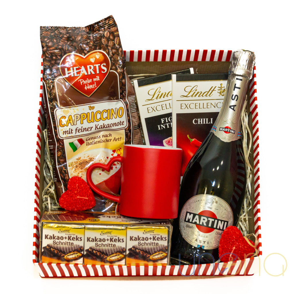 Chocolate Martini Gift Box with Asti delivery Ukraine