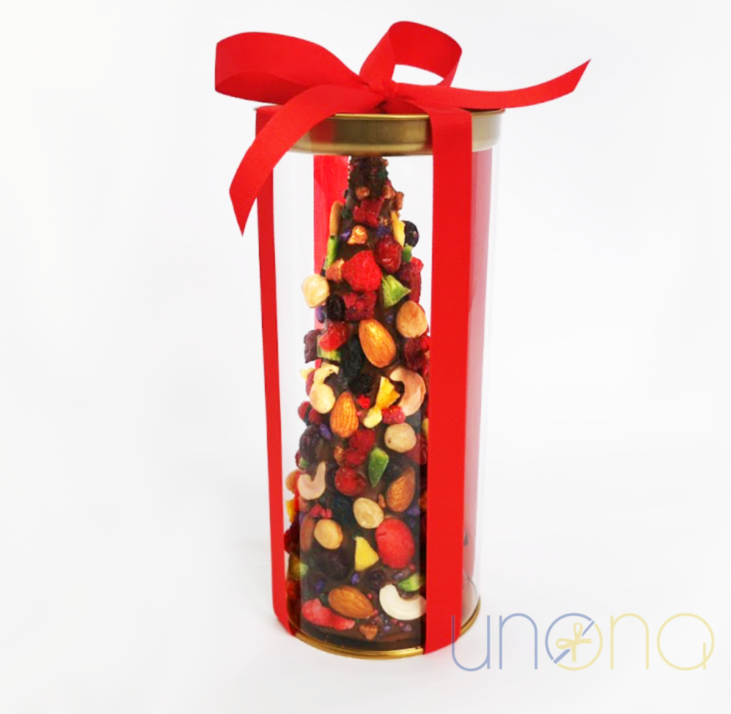 Christmas Chocolate Tree with Nuts and Berries – Send Christmas Gifts to Ukraine Gift Box