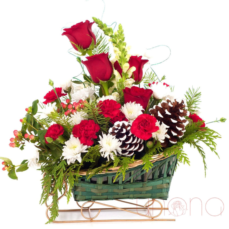 Christmas Sleight Bouquet | Ukraine Gift Delivery.