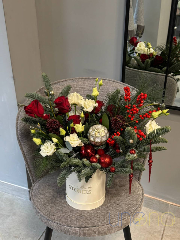 Christmassy Love Arrangement Christmas Flower Box