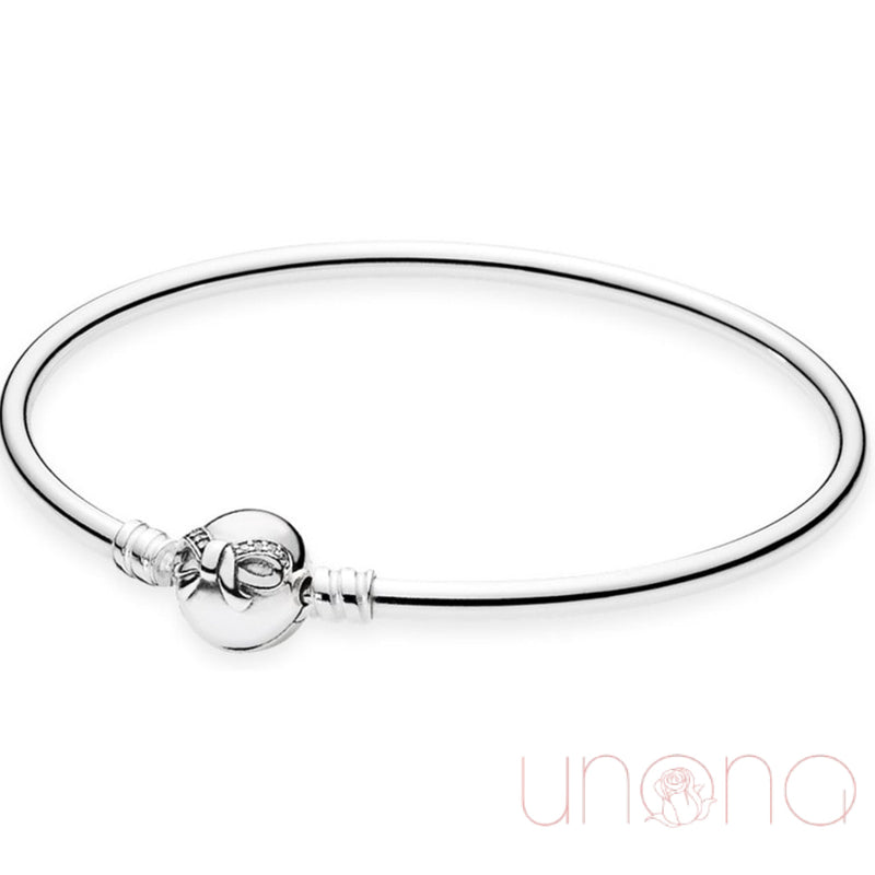 Cute Bow Sterling Silver Bangle | Ukraine Gift Delivery.