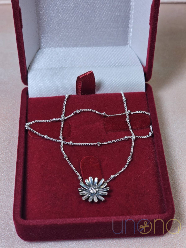 Daisy Silver Necklace Silver Chain