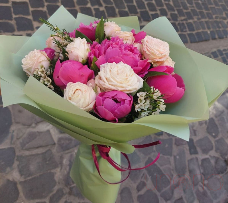 Delightful Peonies Bouquet By Holidays