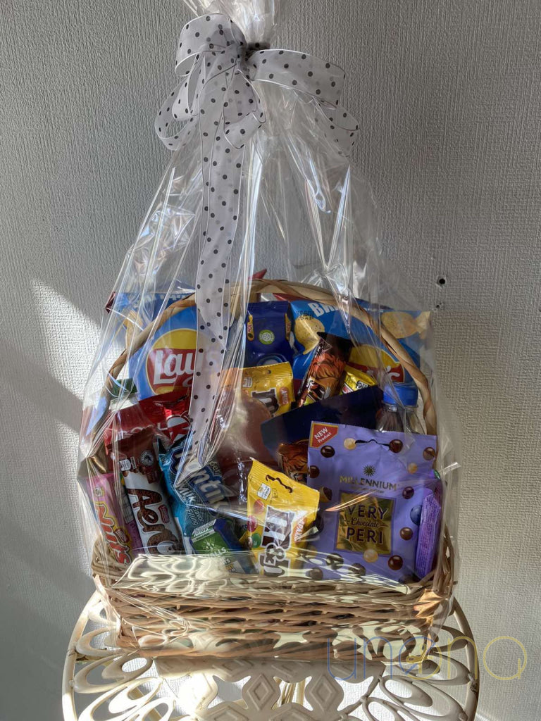 Deluxe Snacks And Drinks Basket By Holidays