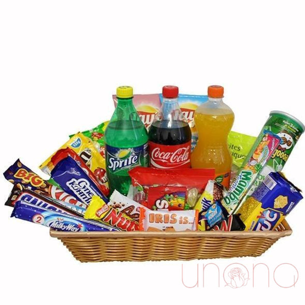 Deluxe Snacks and Drinks Basket | Ukraine Gift Delivery.