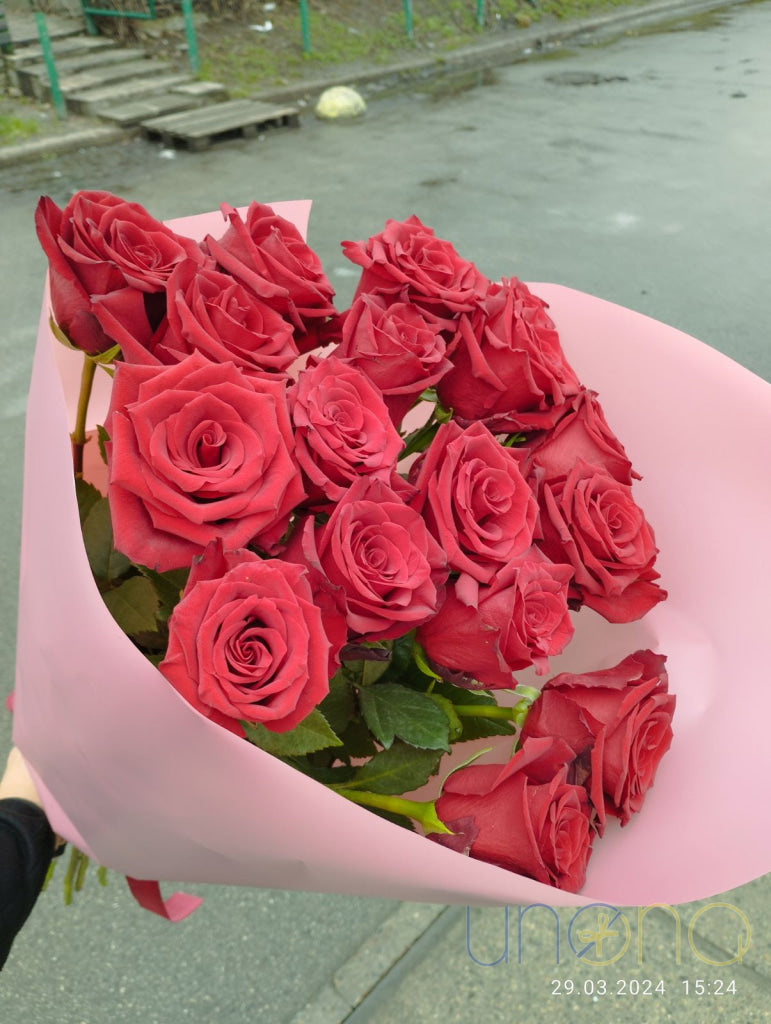 Premium 17 roses bouquet in Dnipro Ukraine