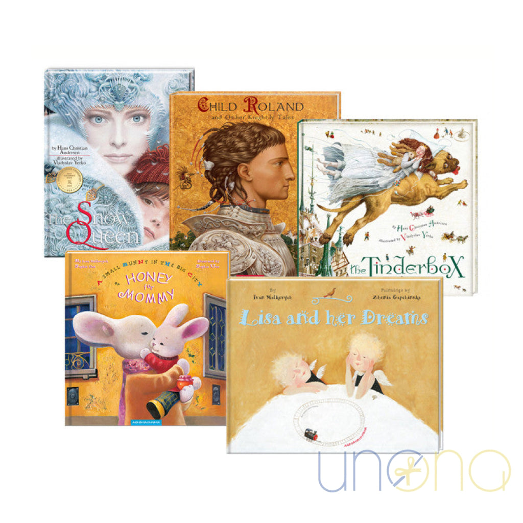 English-language children’s book bundle set of 5 – gifts for Ukrainian children