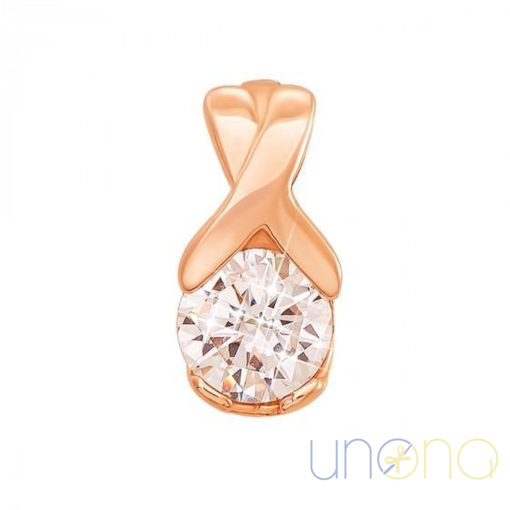 Exquisite Phianite Golden Pendant | Ukraine Gift Delivery.