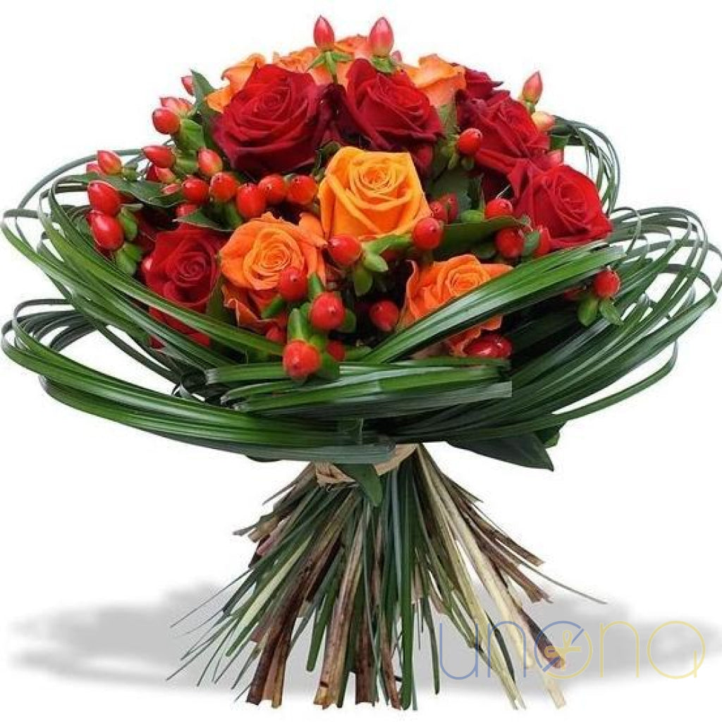 Fiery-Red Emotions Bouquet | Ukraine Gift Delivery.