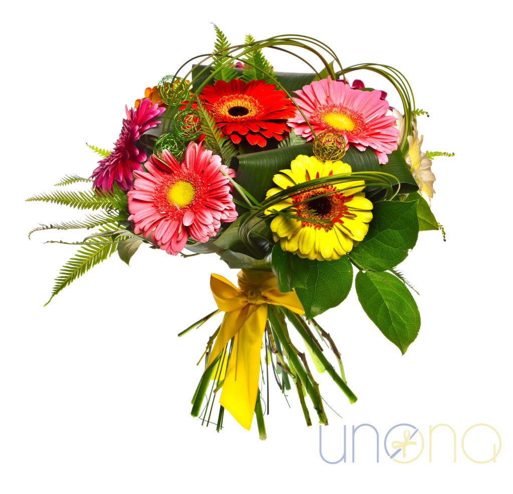 Fine Drops Gerbera Bouquet | Ukraine Gift Delivery.