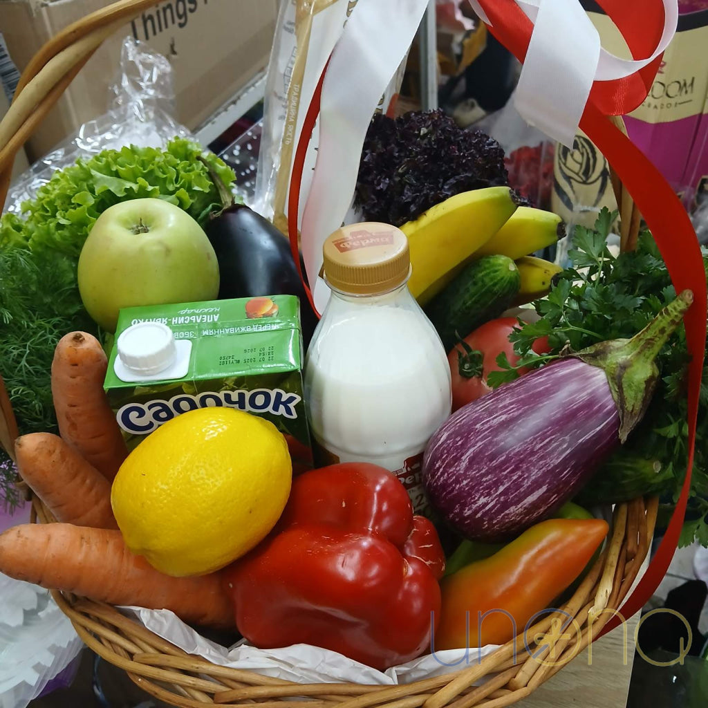 Fresh Organic Food Basket Gift Baskets