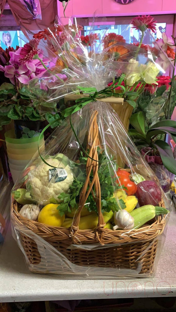 Generous Fruit and Vegetable Basket | Ukraine Gift Delivery.