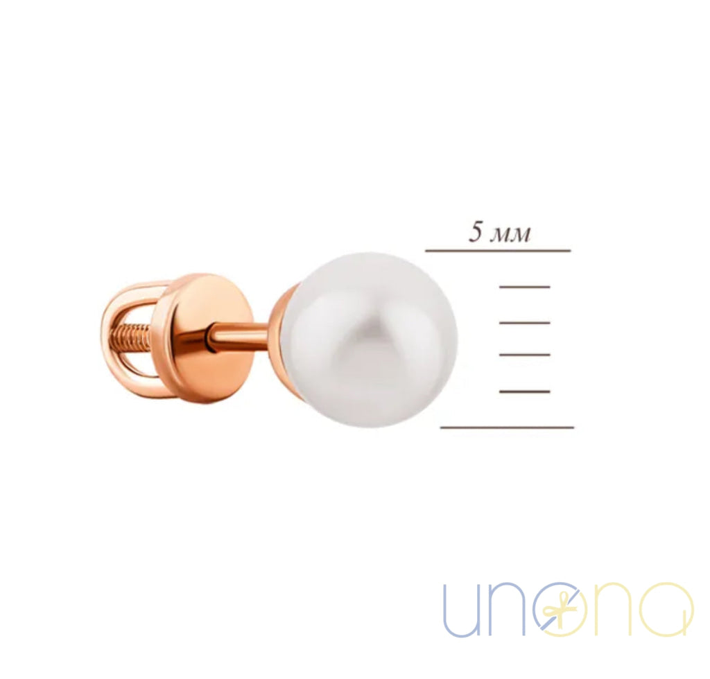  gold pearl earrings Ukraine