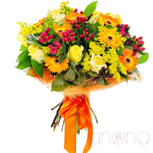 Golden Sparkle Bouquet | Ukraine Gift Delivery.