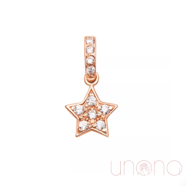 Golden Star Pendant with Phianite | Ukraine Gift Delivery.