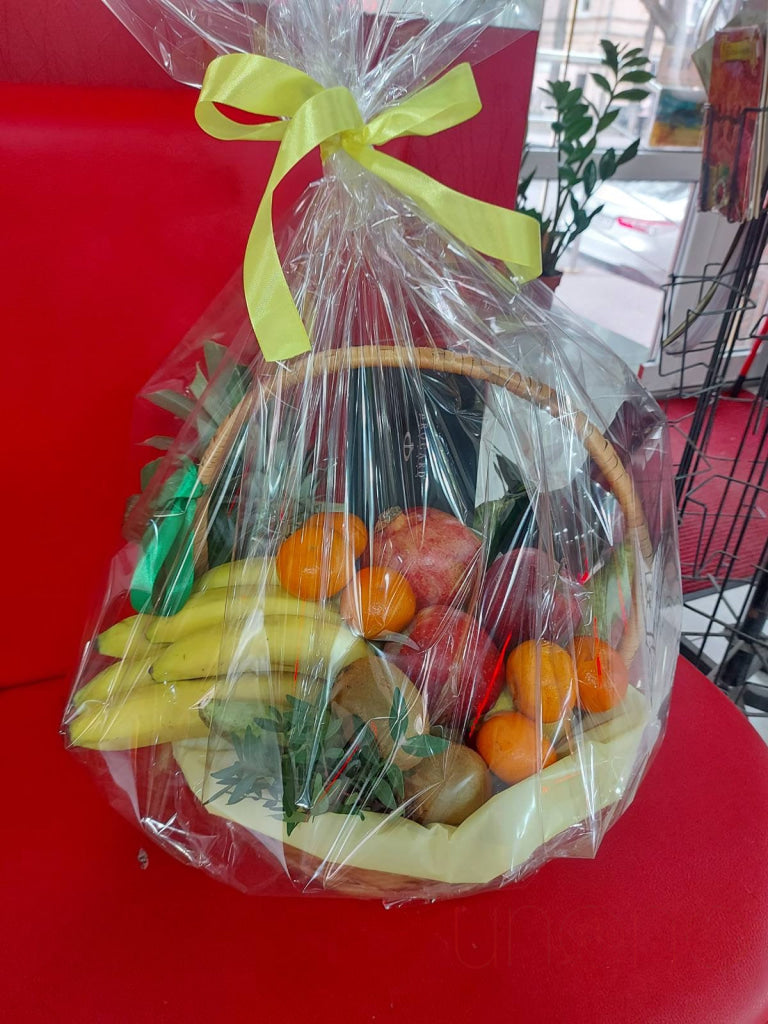Hot Summer Fruit Basket With Wine By Holidays