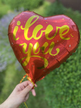 I Love You Foiled Heart-Shaped Balloon By Price
