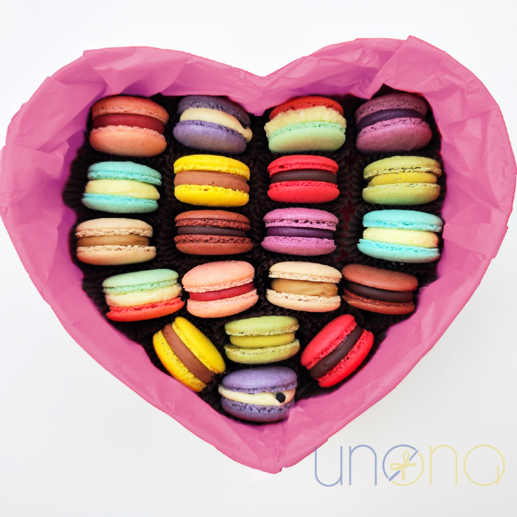 colorful French macarons gift box Ukraine