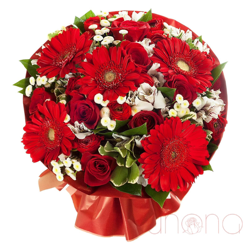 In Love Sentiments Bouquet | Ukraine Gift Delivery.