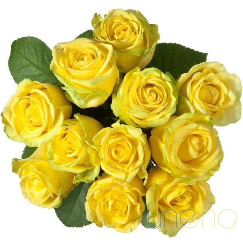 Cheerful yellow roses bouquet in Kharkiv Ukraine