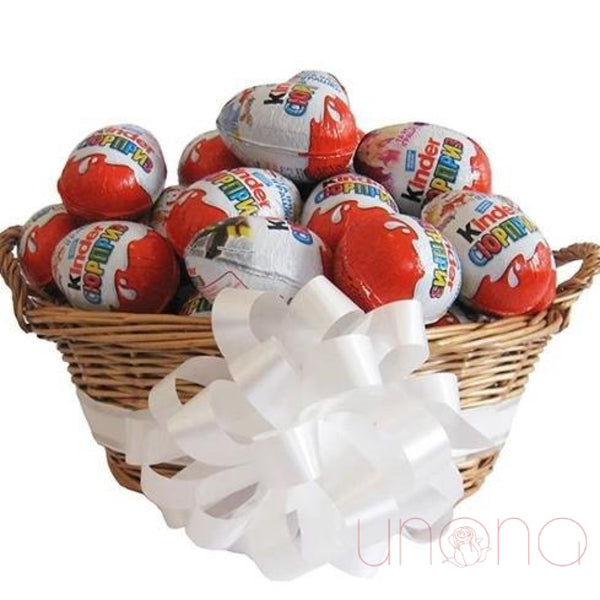 Kinder Surprise Eggs Basket | Ukraine Gift Delivery.