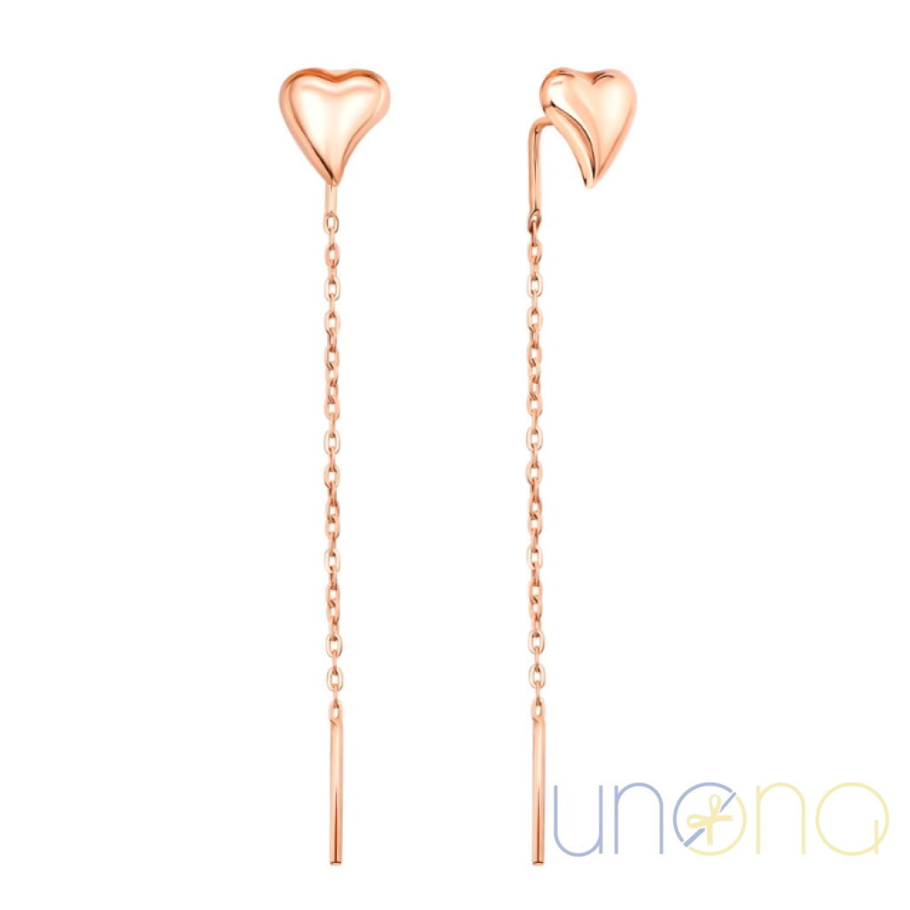 Lady's Love Golden Earrings | Ukraine Gift Delivery.